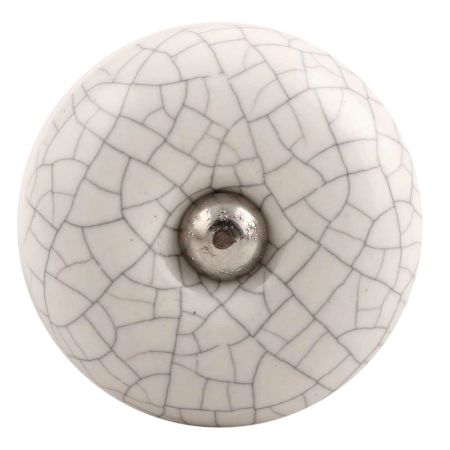 White And Black Crackle Ceramic Wine Stopper